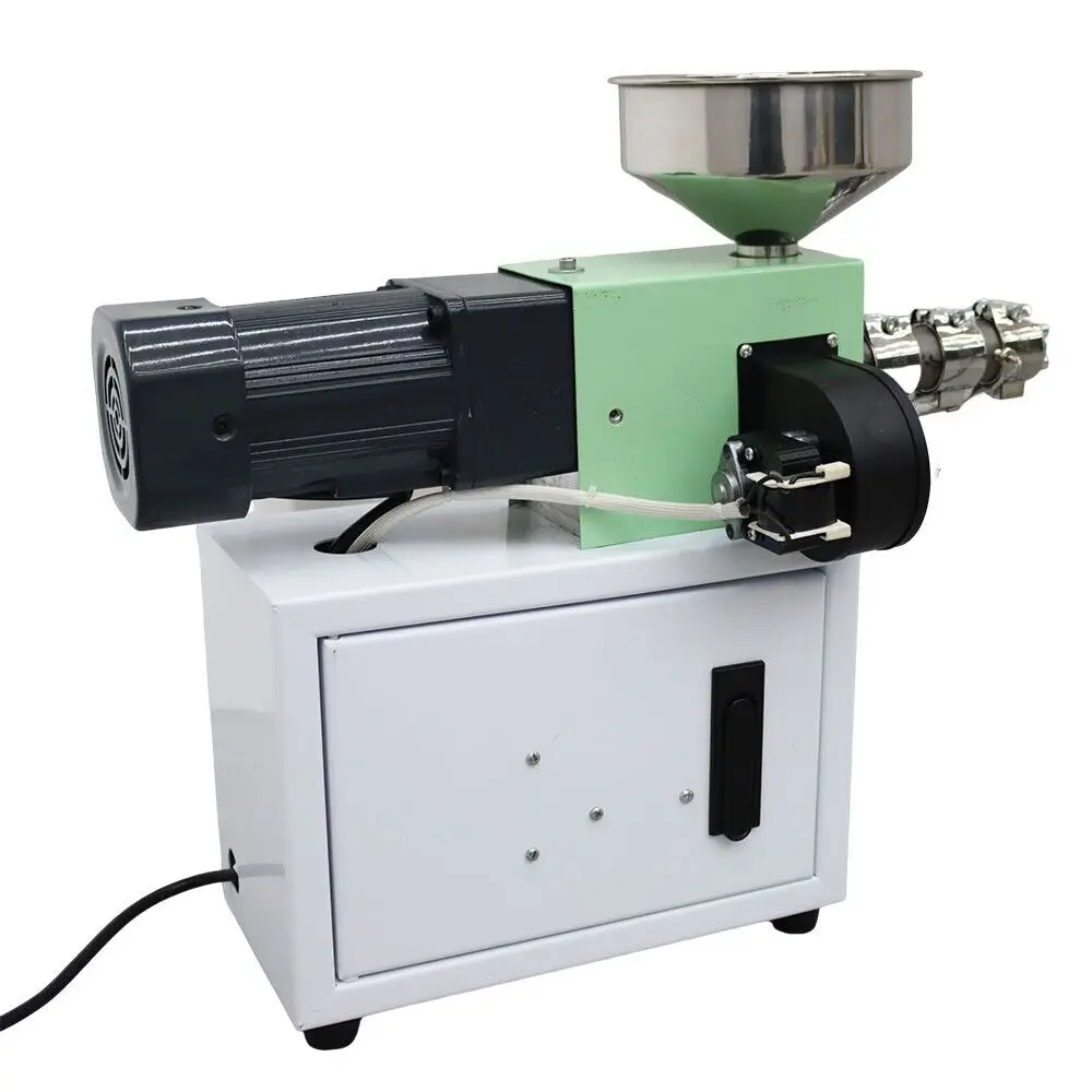 SJ15 Mini Filament Production Line Desktop Extruder Single Screw for Lab 0.5kg/h with Laser Gauge