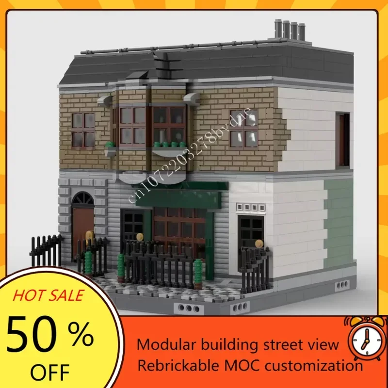 

2598PCS 221B Baker Street MOC Custom Puzzle Creative Street View Model DIY Architecture Assembly Educational Toy Gift
