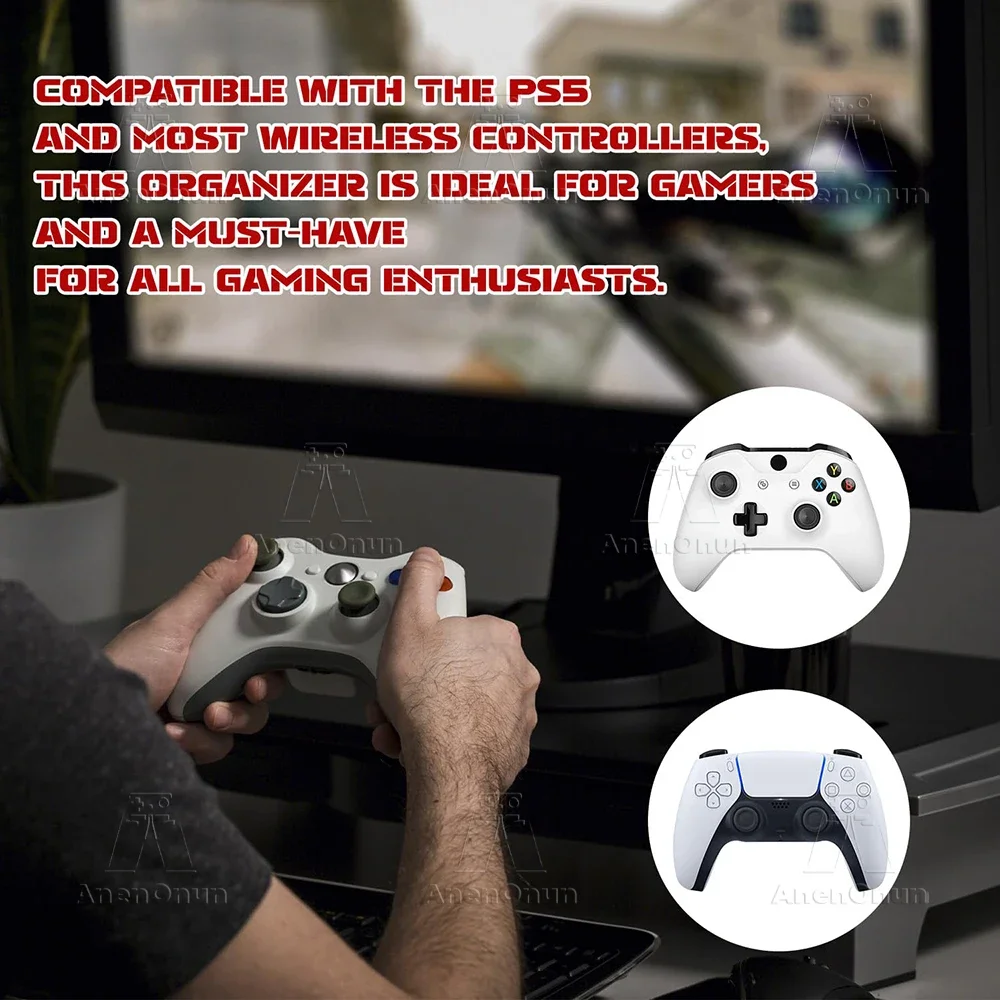 EVA-Tragetasche für Steam 2, Switch 2 Pro, PS5, PS4, Xbox Controller Stoßfeste Kratzfeste Universelle Gamepad-Reisetasche – Detail 4
