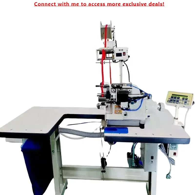 ZY987-4DA Zoyer Overlock Sewing Machine Elastic Belt Waist Upper Round- Collar Machine Sewing Machine