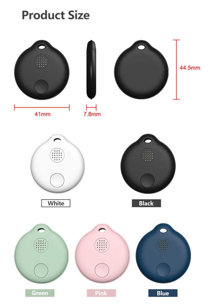 ZLRLMHY Tuya Smart Tag Draadloze Bluetooth-compatibele tracker Kindtas Portemonnee Sleutelzoeker Locator Anti-verloren alarmtracker