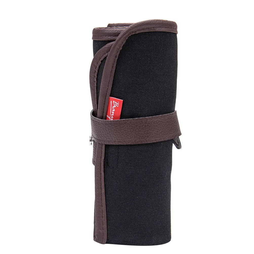 Leinwand-Bleistiftverpackungsrolle, 72 Löcher, aufrollbares Federmäppchen, großes Fassungsvermögen, Organizer, Zeichenstift, Aufbewahrungstasche, Kunst-Briefpapier-Tasche
