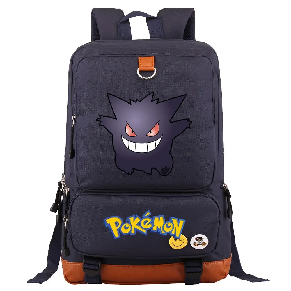 Charmander Squirtle Gengar Boys Girls Kids School Book Bags Women Bagpack Teenagers Canvas Men Laptop Travel Student Backpack