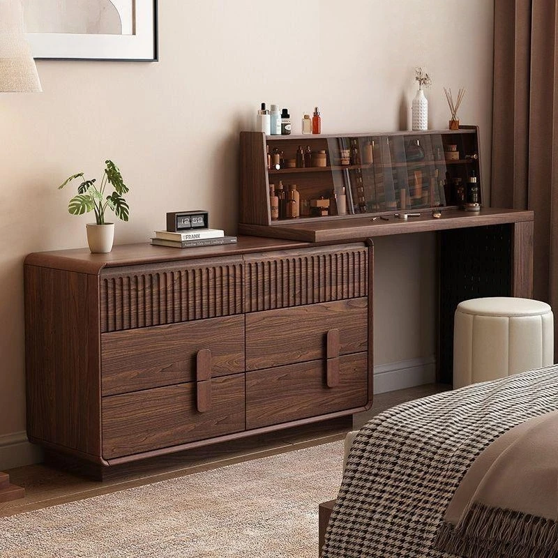 

Solid wood integrated corner makeup master bedroom solid wood storage cabinet