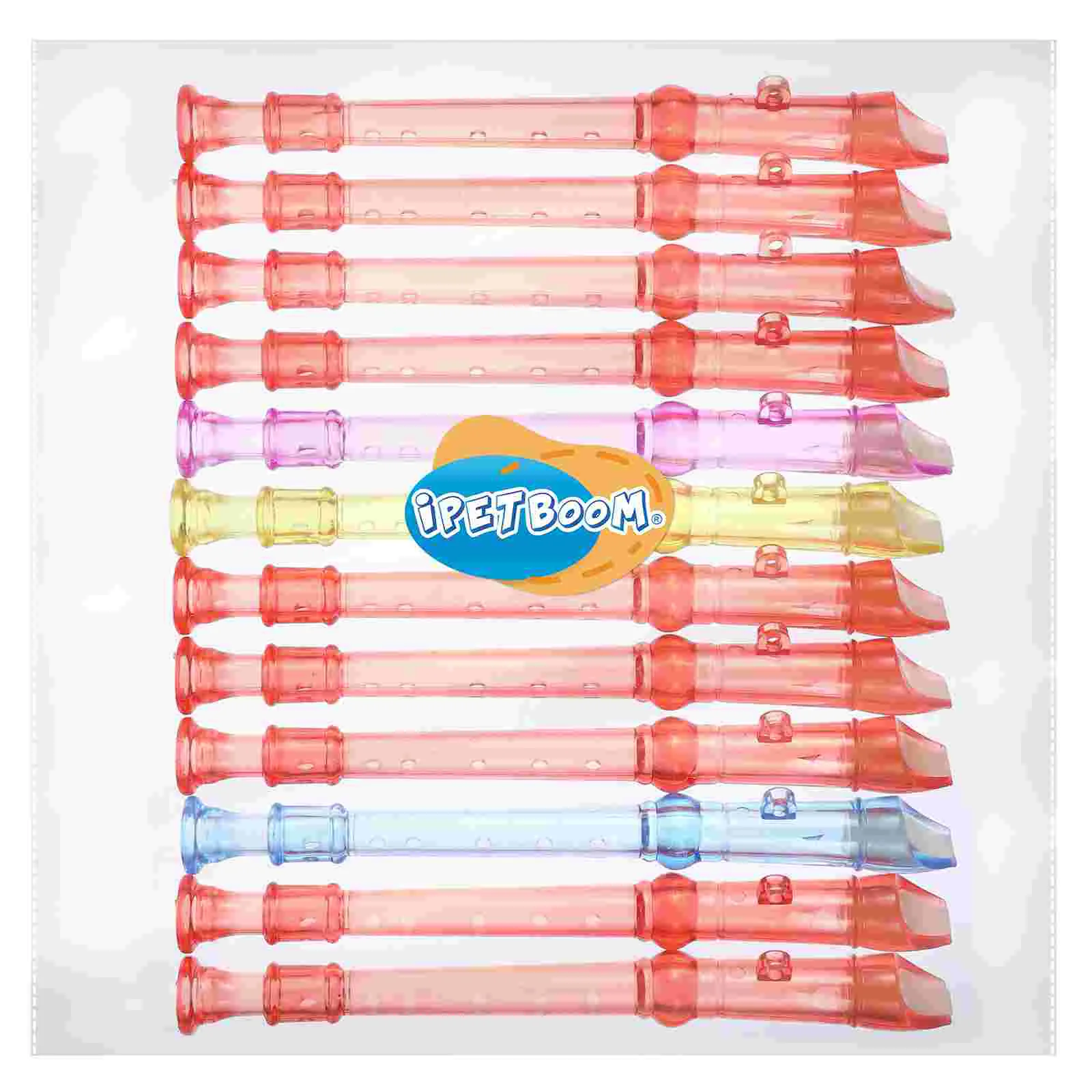 12 Pcs Kids Trumpet Toy Soprano Recorder for Instrument Flute Musical Instruments Translucent Recorders Recording