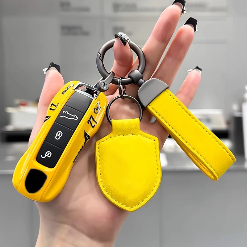 

For Porsche Cayenne 718 Panamera 911 Macan Boxster Cayman Remote Car Multiple Painting Key Case Replace Cover Accessories