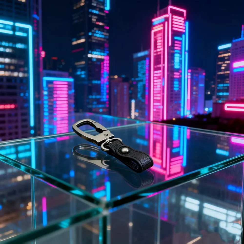 

Personalization Leather Laser Customize New Frosted Suede Keychain Internet Famous Car Key Ring Waist Hanging Gift Pendant