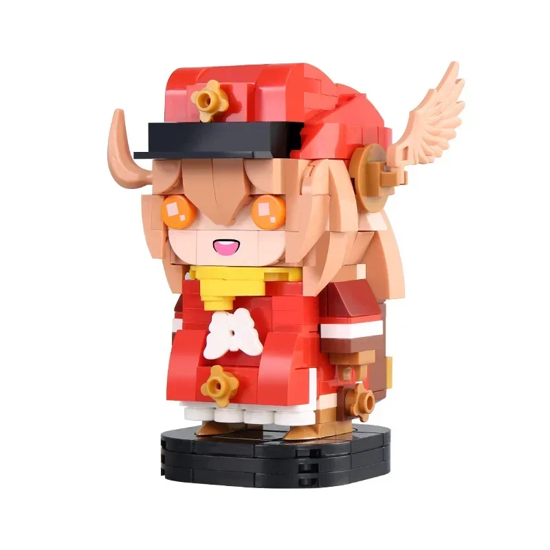 

Genshin Impact Game Character Surrounding Block Splicing Model Cute Square Head Small Particle Desktop Decoration Gift