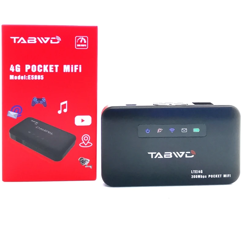 

E5885 Pocket wifi router 4g Mini router with sim card RJ45 Lan Port modem 4g lte router with sim card for home 2600mAh Battery