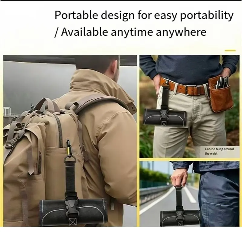 Y50A-Tool Roll, Heavy Duty Tool Roll Bag Organizer, Roll Up Tool Pouch