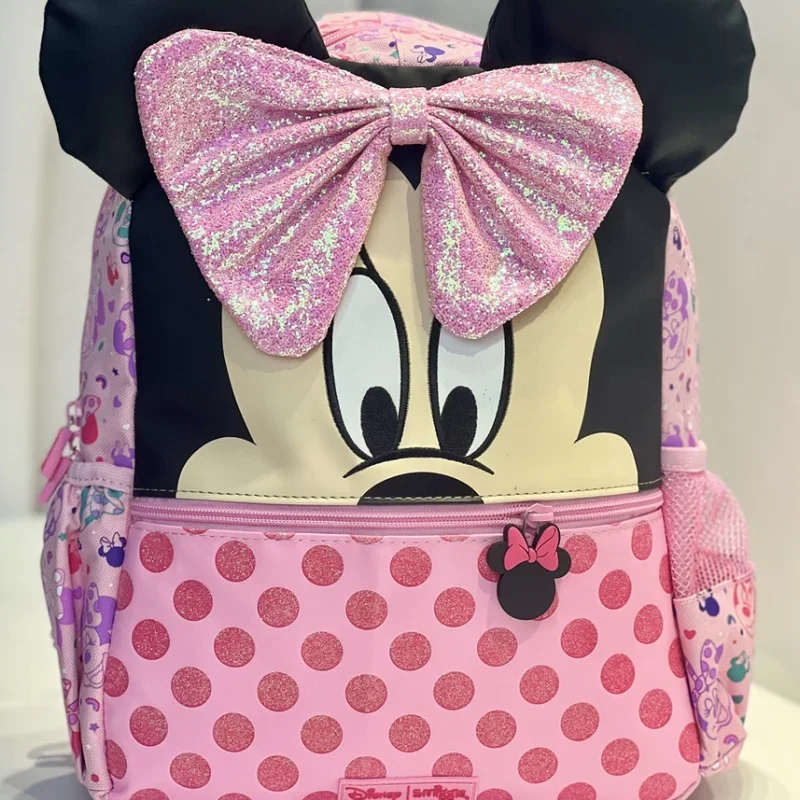 Prawdziwa Australia Disney Smiggle Minnie dzieci torba szkolna portfel torba na Lunch plecak kubek na wodę dziewczynka prezent dla studentów