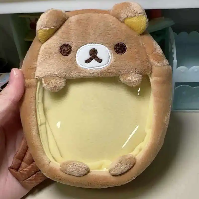 San X Rilakkuma Plush Mini Backpack Cute Soft 20cm Small Bag Pendant Coin Purse Shoulder Bag For Daily Outdoor Travel Casual Use view 3