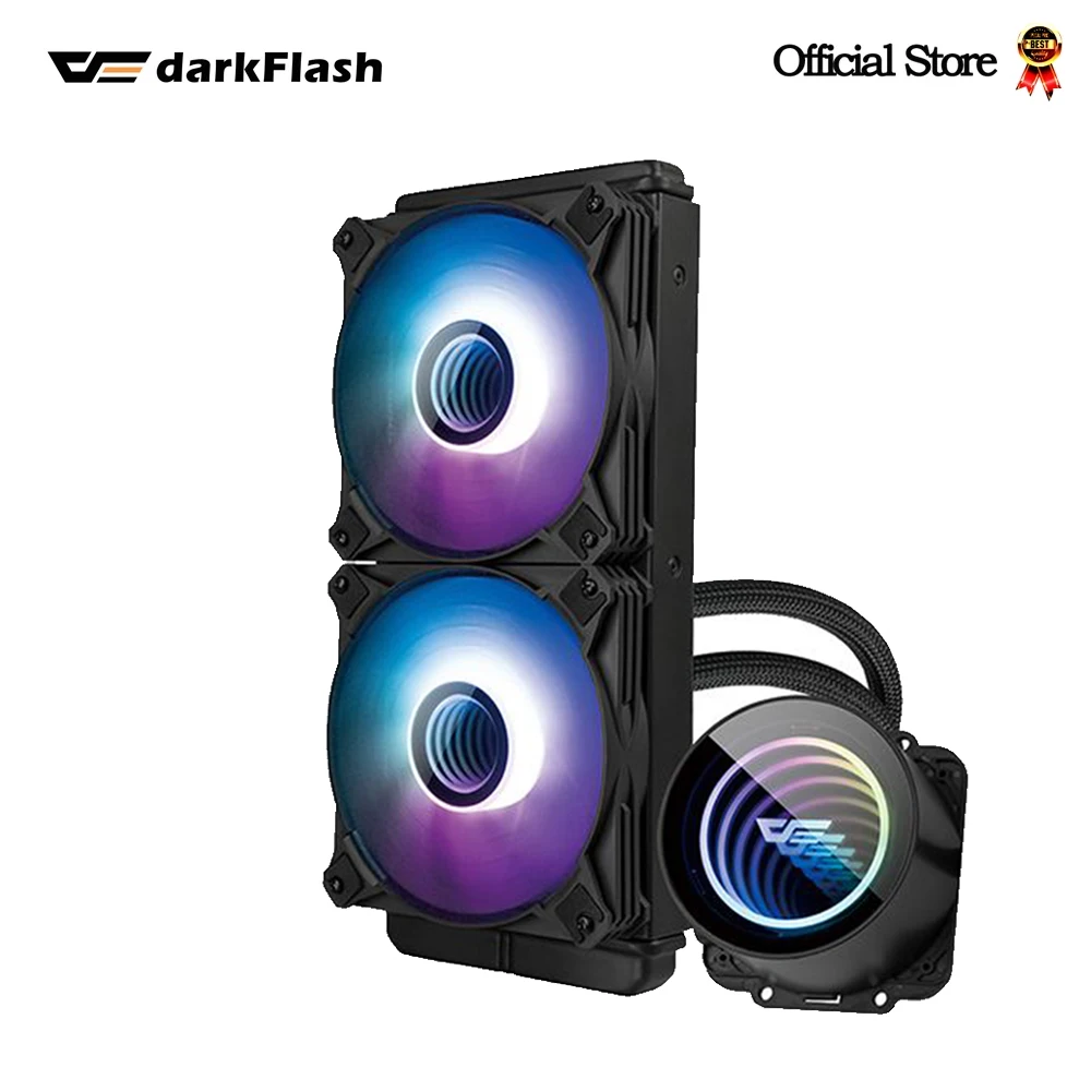 Darkflash 240มม. อินฟินิตี้ CPU ระบายความร้อนพื้นที่4 PIN PWM 3 PIN 5V ซิงค์สำหรับ Intel และ AMD