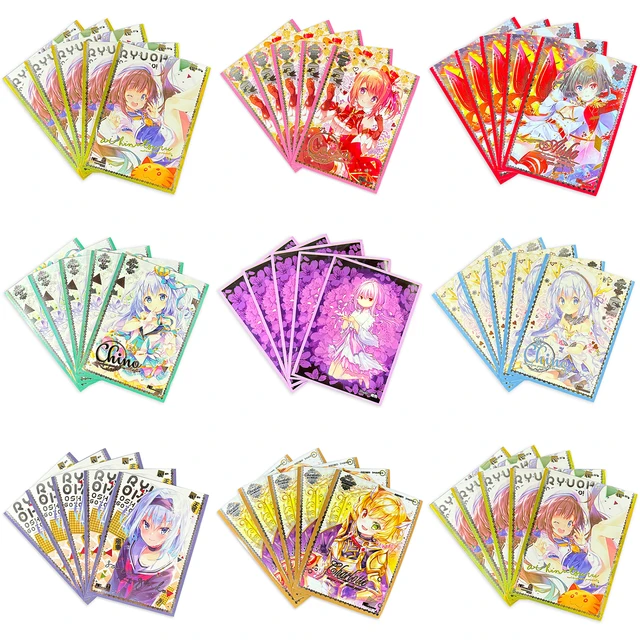 120ピース/ロットかわいいアニメ女の子カードスリーブトレーディングカードtcgゲームイラストシールドtarjetaデjuegoプロテクター保存袋 -  AliExpress