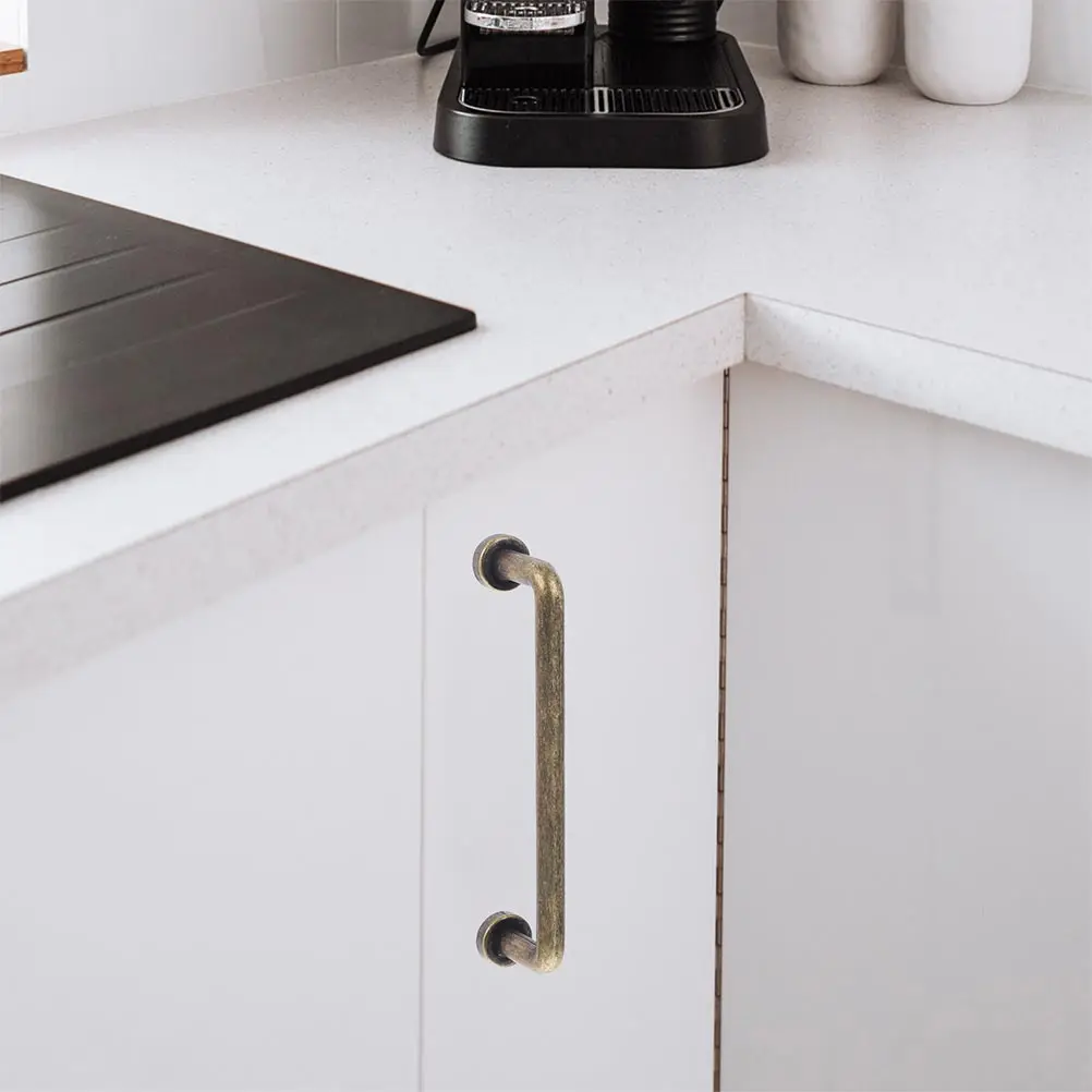 

Cabinet Pull Retro Drawer Handle Replacement Vintage Zinc Alloy Durable Classic Design for Kitchen Bathroom Dresser