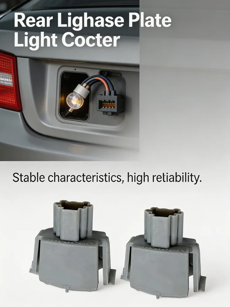 Car Rear Light Socket 2Pcs Plastic Rear Light Socket 08-17 Car Accessories Car Parts Automotive Parts Vehicle Accessories