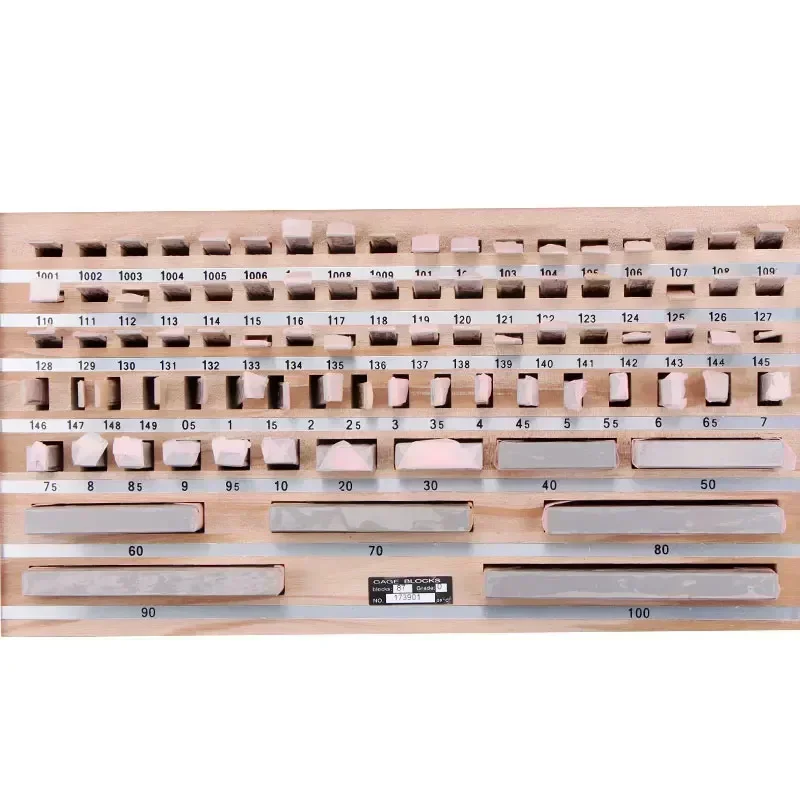 87Pcs/Set 1 Grade 0 Grade Inspection Block Gauge Test Caliper Blocks Measurement Instruments