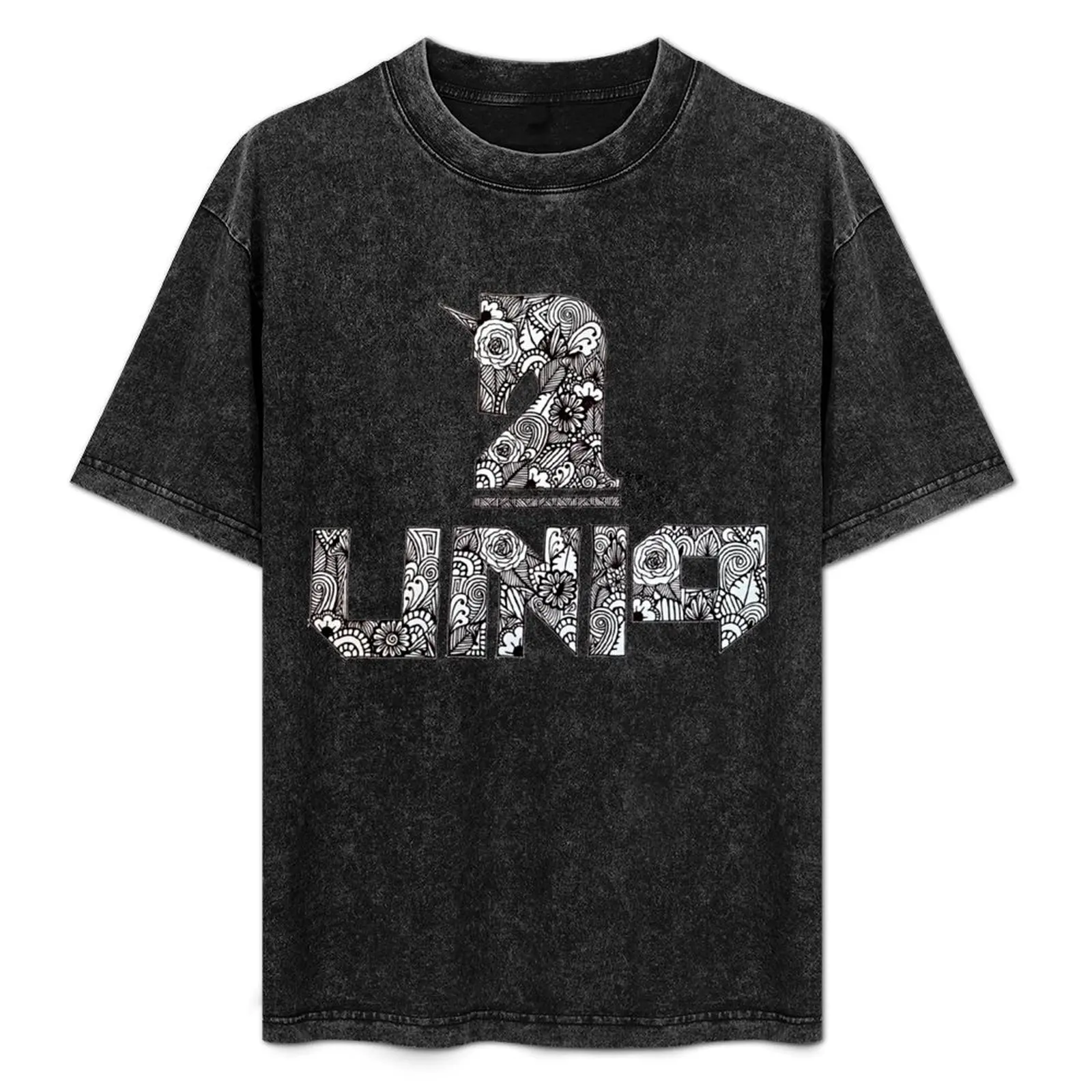 Zentangle-Camiseta con logotipo de UNIQ para hombre, ropa de talla grande, gráfica, personalizada, anime