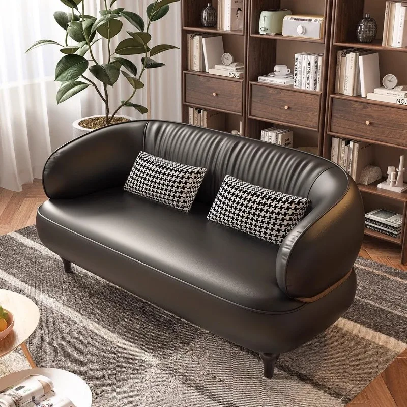 Medieval style single double straight row small sofa American living room balcony