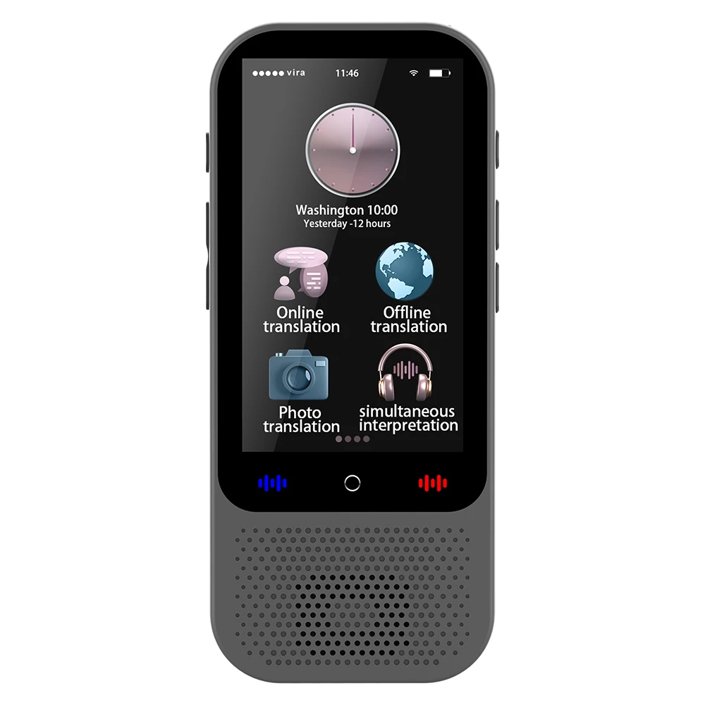 Portable Language Translator Device with 138 Languages Voice Translating 16 Offline Translation Simultaneous Interpretation
