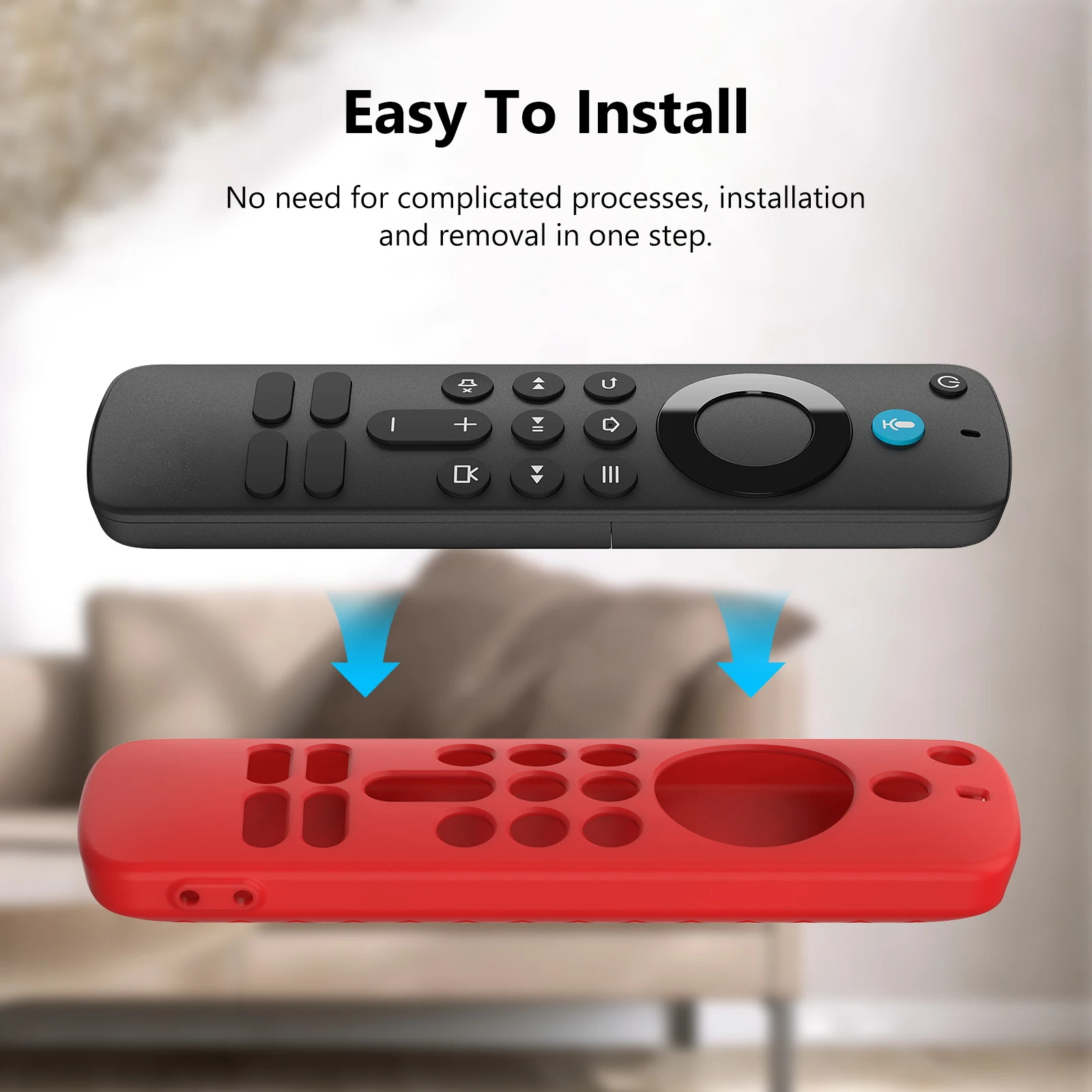 

Soft Silicone Case Housing for Fire TV Stick HD/4K Remotes NonSlip Texture Shell Protective Covers