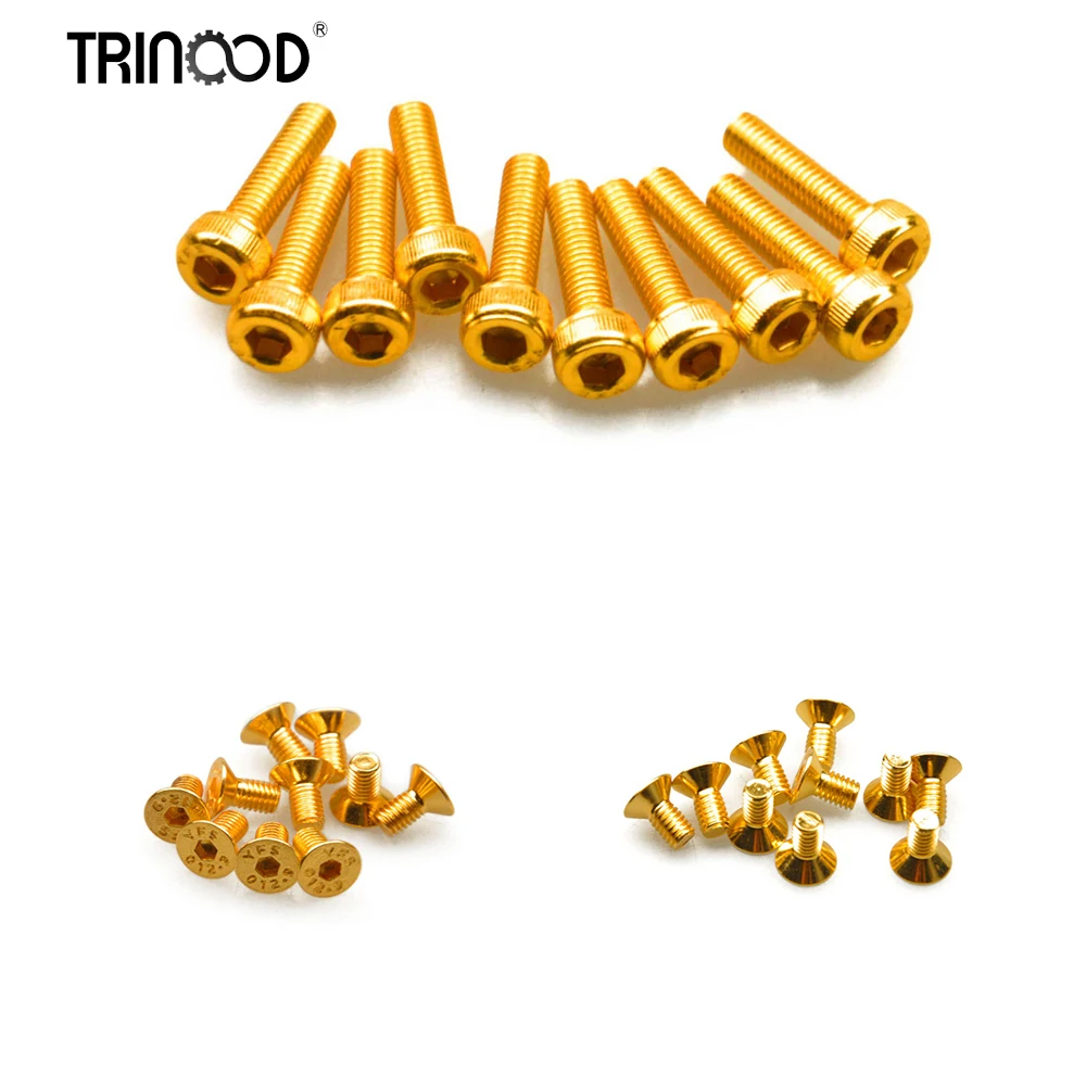 

TRINOOD M3/M4 Hexagon Socket Fastener Bolts Screws M3X10 M3X8 M4X10 M4X6 For Rc Car
