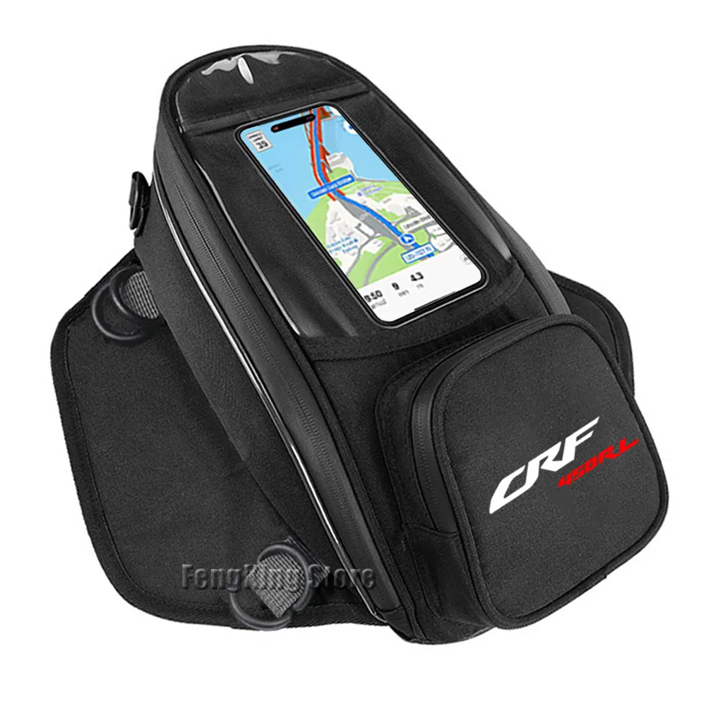 Для Honda CRF450RL CRF450L CRF300L CRF250L CRF 250 300 450 сумка для топливного бака мотоцикла, навигационная сумка, водонепроницаемая большая вместимость Для Honda CRF450RL CRF450L CRF300L CRF250L CRF 250 300 450 сумка для топливного бака мотоцикла, навигационная сумка, водонепроницаемая большая вместимость