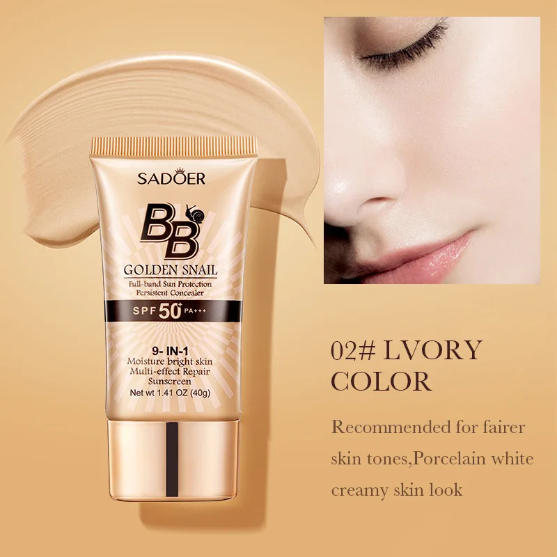 Oil-Control Matte BB Cream Liquid Foundation กันน้ํา Lasting Full Coverage Acne Spot Dark Circle คอนซีลเลอร์ครีมทาหน้าหน้าขาวใสแบบสาวเกาหลีบูสติ้งครีมผิวใสเร่งด่วน!!ท้าพิสูจน์จํานวน 3 แต่งหน้า