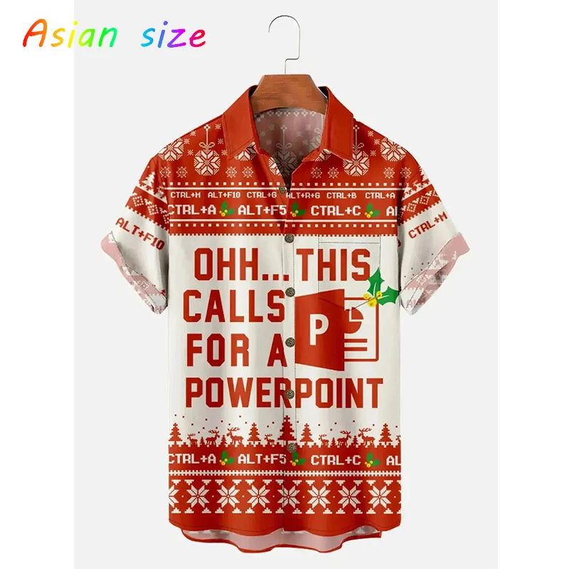 

Новые забавные мужские рождественские блузки с короткими рукавами и графикой Excel Merry Christmas OHH...THIS CALLS FOR ASPREADSHEET Рубашки с лацканами