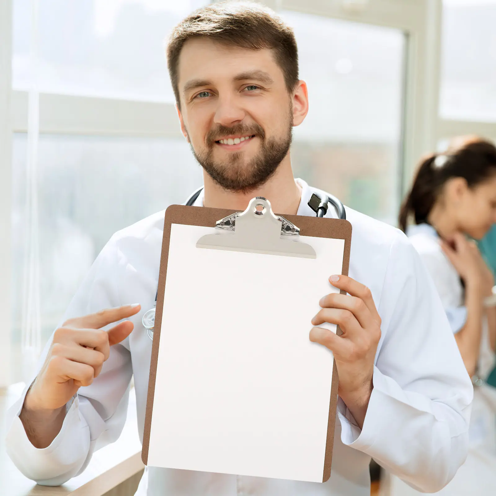 

6Pcs Mdf Writing Clipboard Letter Size Low Profile Strong Clip Board for Office Memo Drafting Sketching Student Writing Support