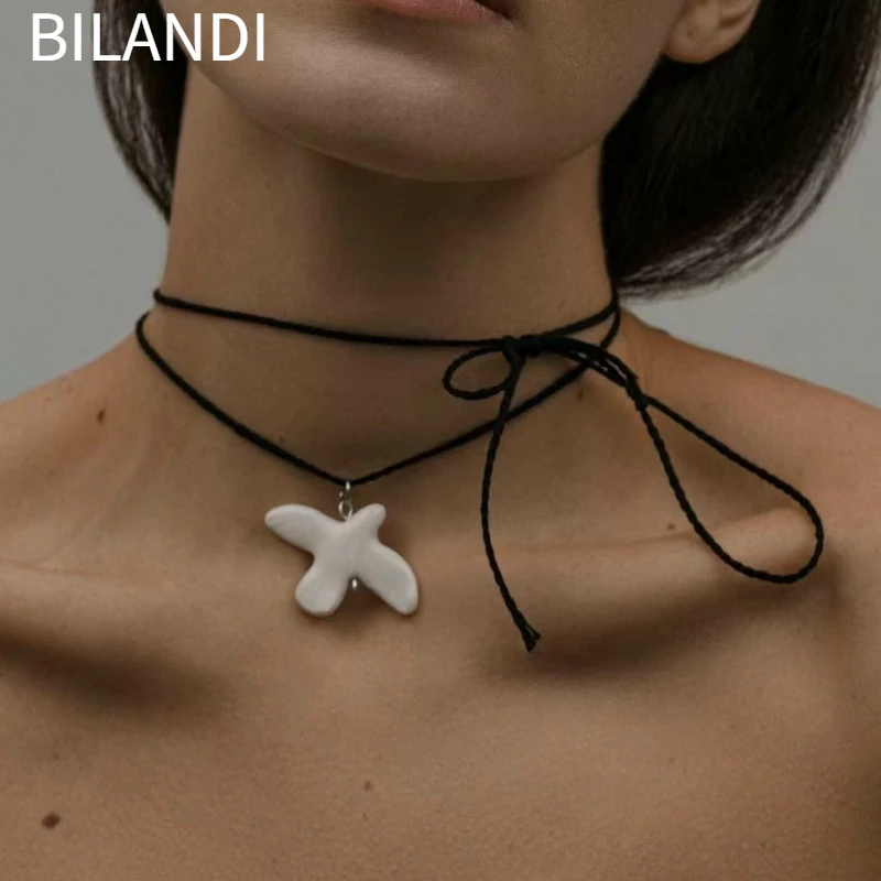 Bilandi Fashion Jewelry Vintage Temperament Pigeon Pendant Necklace Earrings For Women Party Gifts Simply Design Accessories