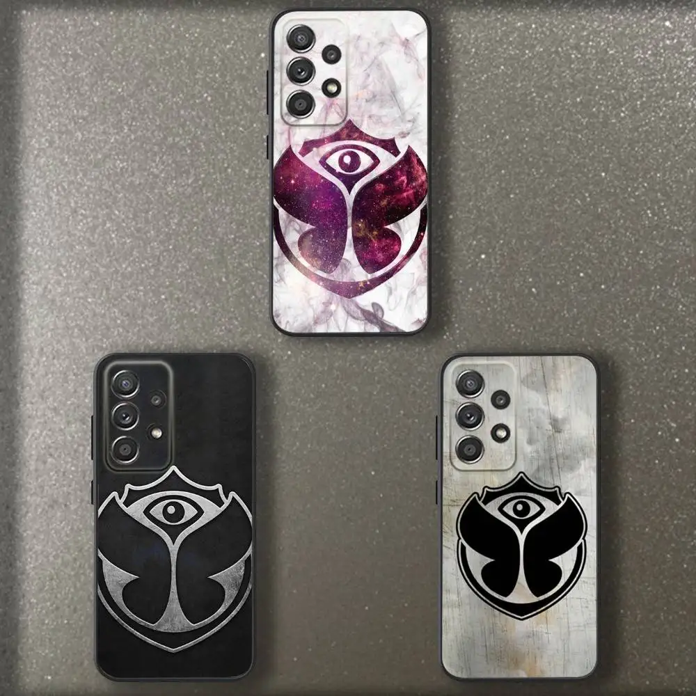 

The T-Tomorrowland Phone Case For Samsung S 25,24,23,22,30,21,10,9,Ultra,Plus,Lite,FE,4,5 G Soft Black Case