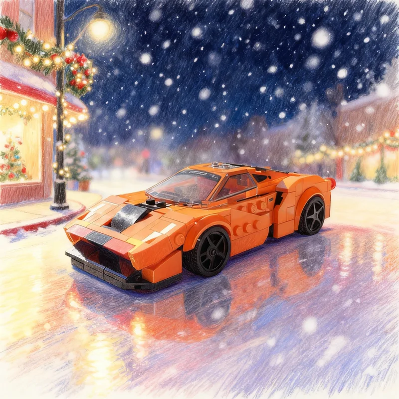 

291pcs MOC Ferari Pista City Champions Model Building Blocks Toys Architecture DIY Idea Festival Gift Creative Education