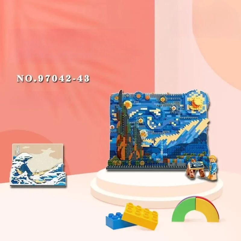 

Creative Artistic Mini Particle Building Blocks MOC Educational Toy Unique Gift for Children