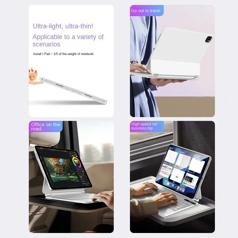 Funda para teclado Pad Smart Control 2024, funda protectora inteligente Mini6, suspensión magnética integrada