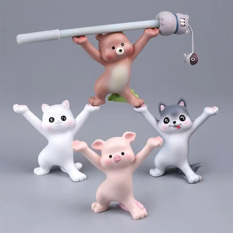 

Bear for Cat Dog Peg Dance Pencil Holder Pot Desktop Office Home Ornaments