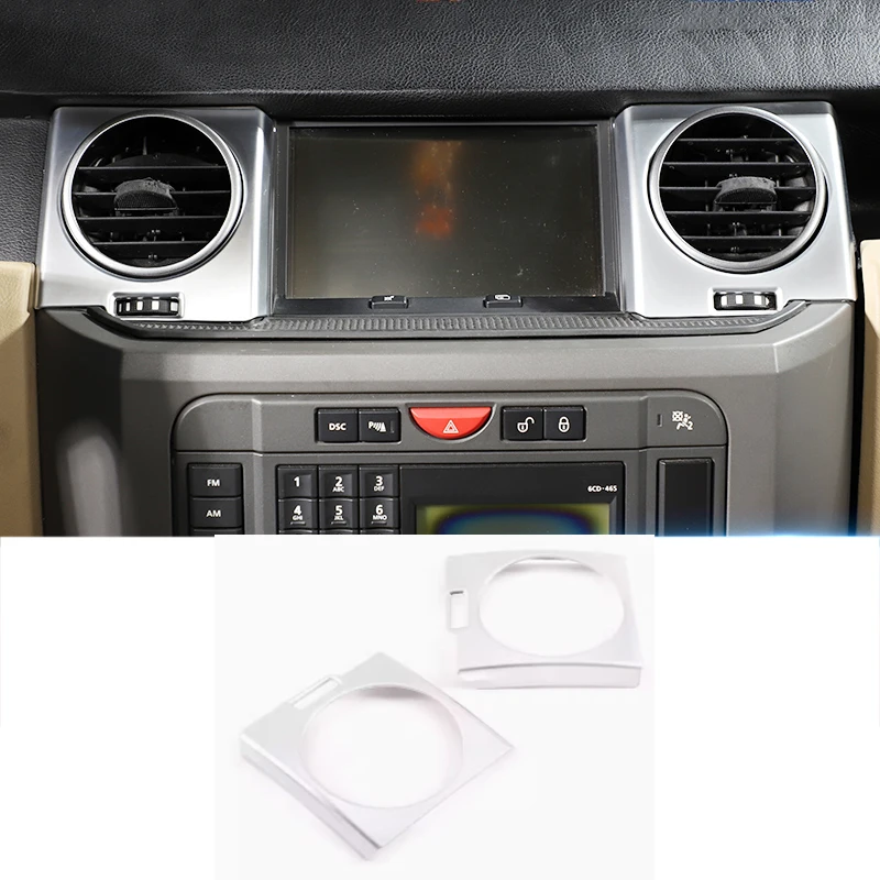 Car Dashboard Center Console Air Vent Cover Trims for Land Rover Discovery 3 2004 2005 2006 2007 2008 2009 Accessories Kit Auto