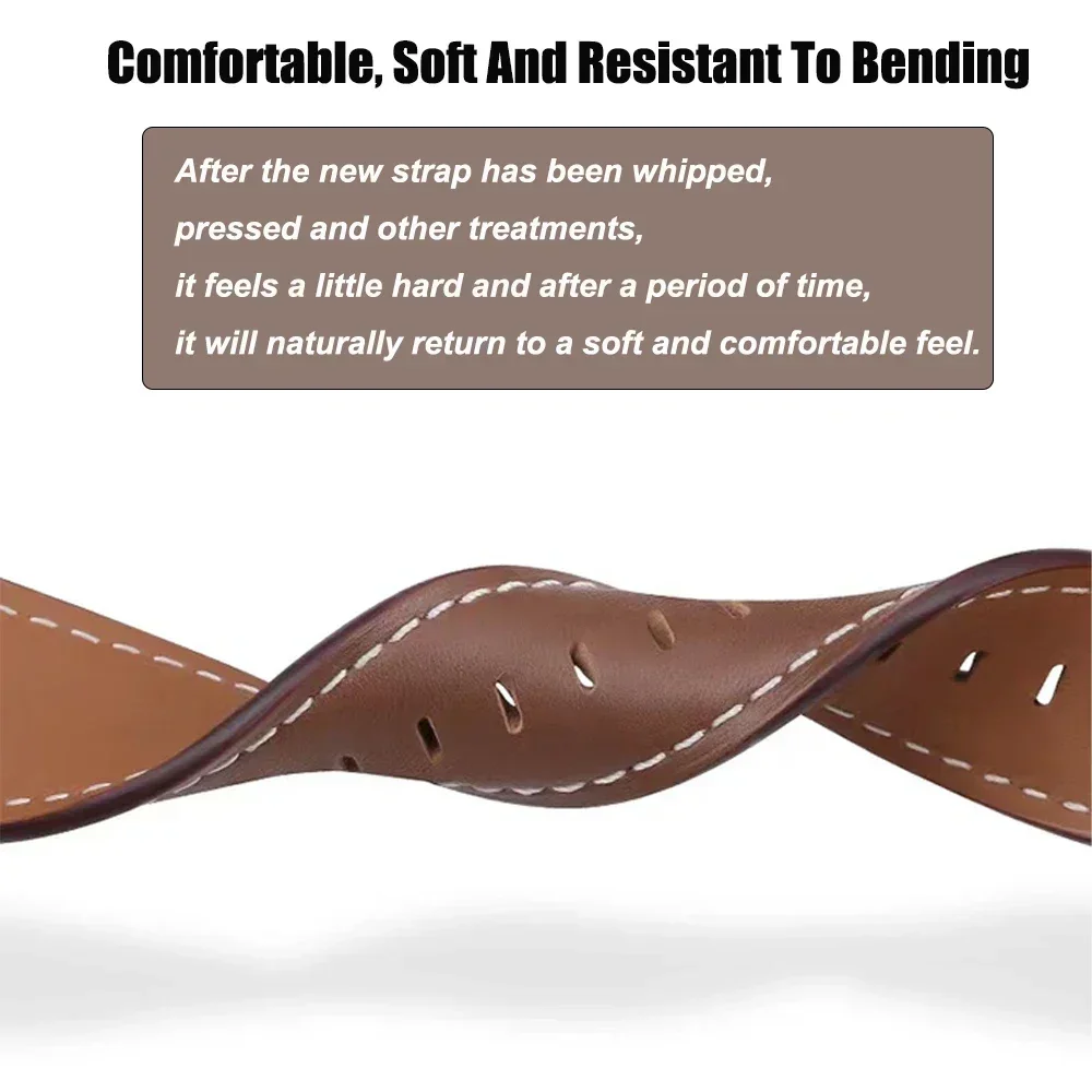 สายหนังลำลองขนาด 22 มม. 20 มม. สำหรับนาฬิกา Huawei Watch GT6 5 4 46 มม. สายรัดข้อมือสำหรับนาฬิกา 5 4/GT3 2 42 มม./GT 5 6 Pro สายเปลี่ยน