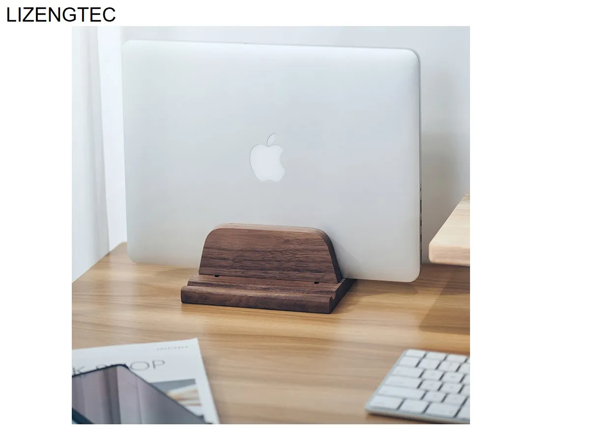 LIZENGTEC  Walnut  & Beech Wood Laptop & Tablet Stand & Mobile New Design