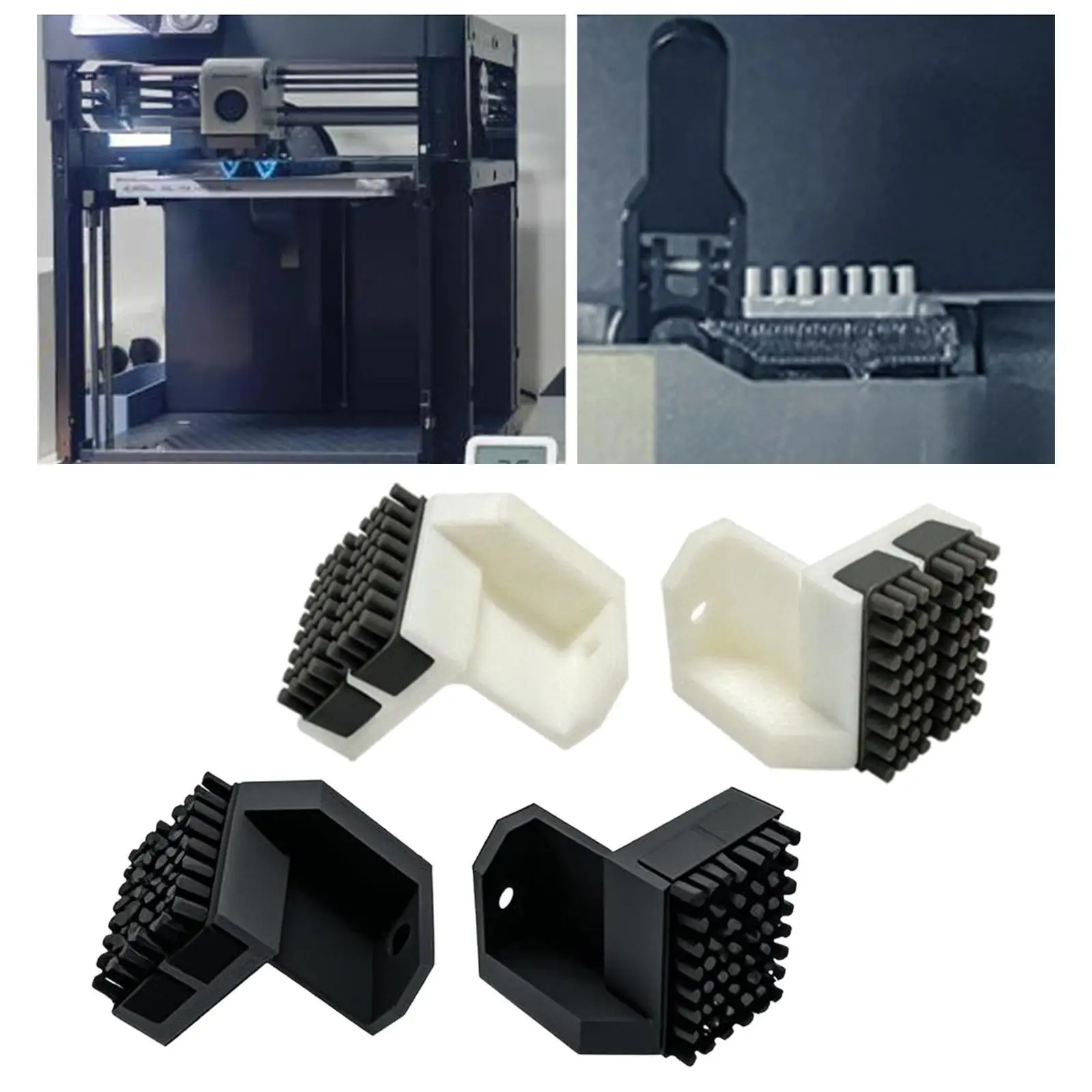 

2 шт., дворники для насадок для 3D-принтера, практичный комплект обновления, щетки для чистки насадок, комплект для протирки головки принтера, аксессуары