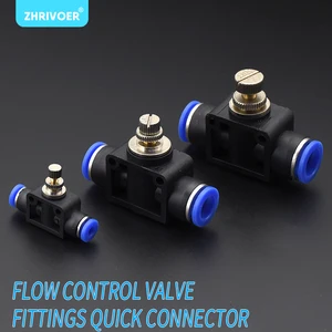 Pneumatischer Druck des Wasserrohrschlauchschlauchs Steuerventilluftströmungsgeschwindigkeit im Schlossventil der SA 4-12 mm-Armaturen 6 Hauptverkaufsflussregulator - №5