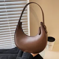 Fashion Armpit Bags for Women Cute Half Crescent Bag Leather PU Purses and Handbags Designer Shoulder Bag Small Hand Bag
