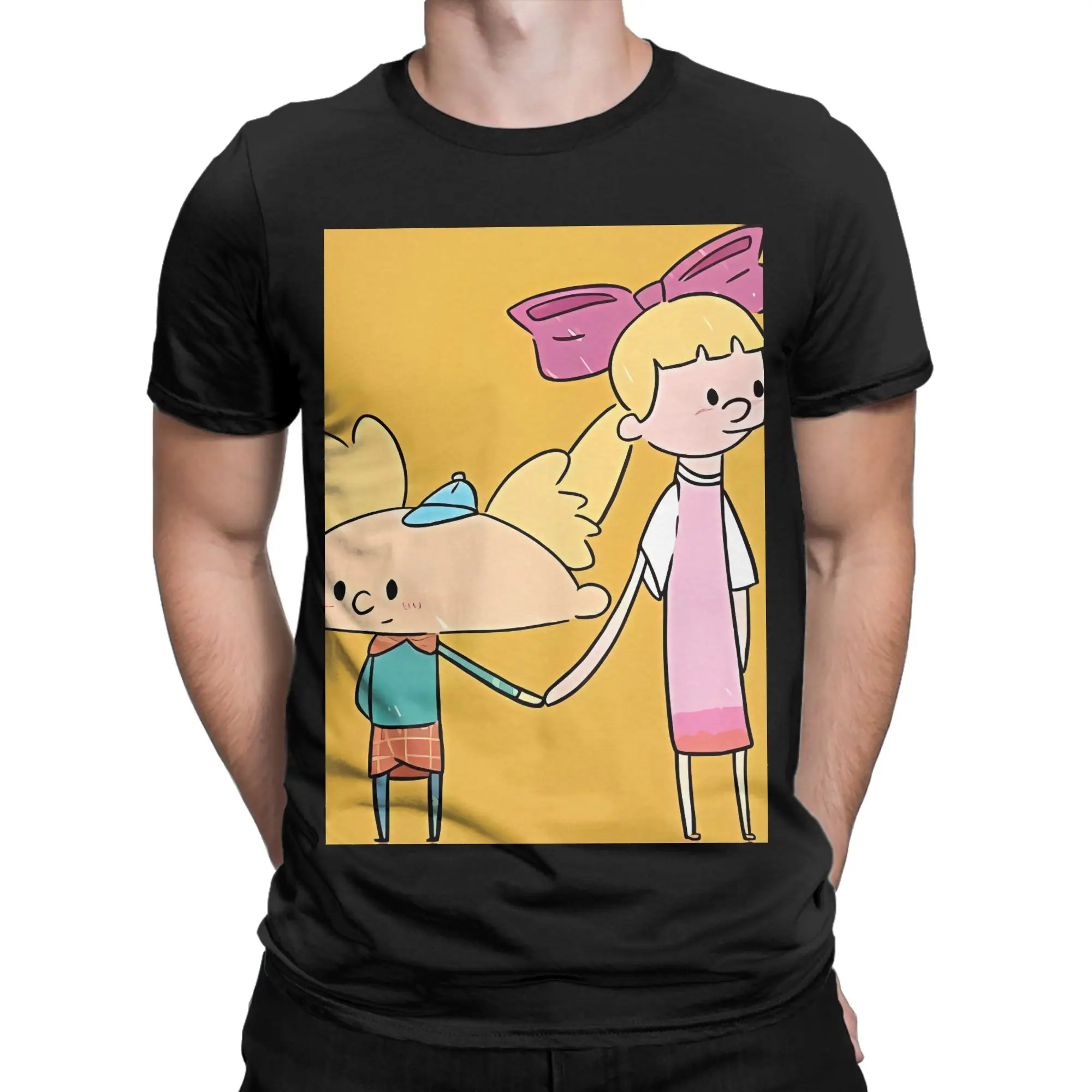 Camiseta gráfica de Arnold y Helga 100% algodón, camisetas Hey Arnold para hombre