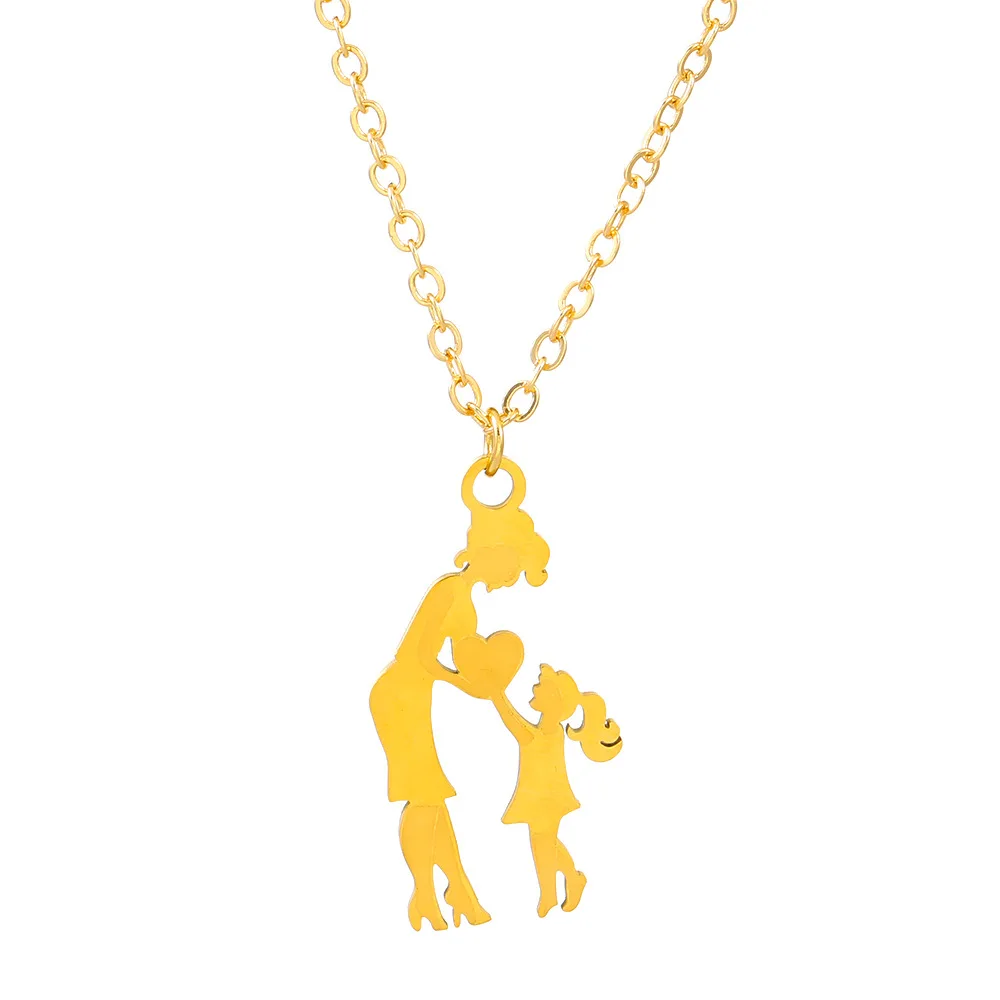 Европейский/американский стиль, золотое/серебристо-белое титановое ожерелье с буквами, цифры, подарок на День матери и День Благодарения, женское элегантное