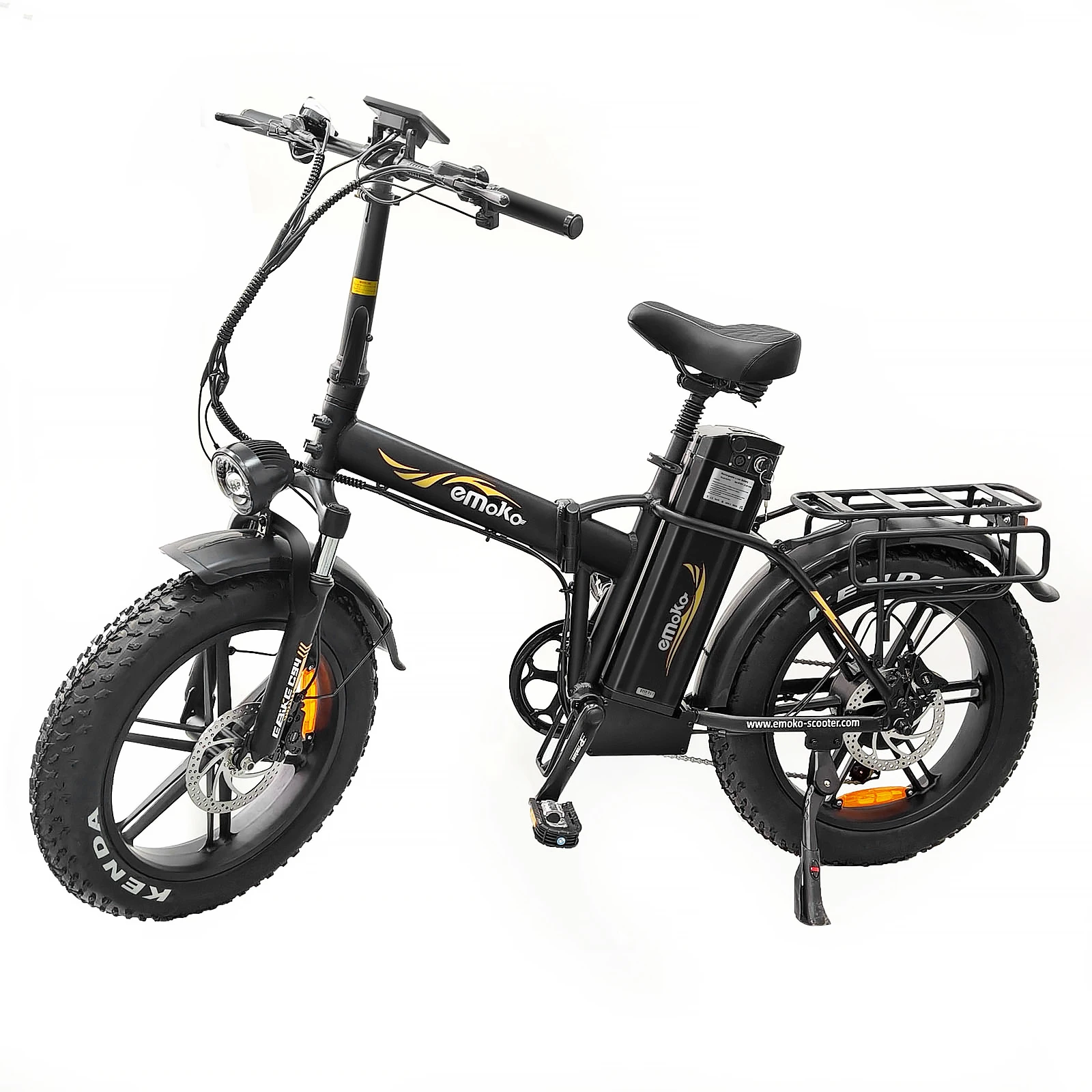 Opvouwbare elektrische fiets EMOKO C94, elektrische mountainbike met 1000W motor, 48V 35AH verwijderbare lithiumbatterij, hydraulische remmen, elektrische fiets met 20*4.0 inch banden, geschikt voor