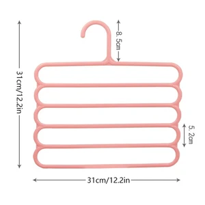 5 레이어 헤어 클로 스토리지 랙 주최자 대용량 두꺼운 두꺼운 헤드 밴드 홀더 벽 교수형 헤어핀 행거 공간 8 최고의 판매 헤어 브레이딩 랙 - №4