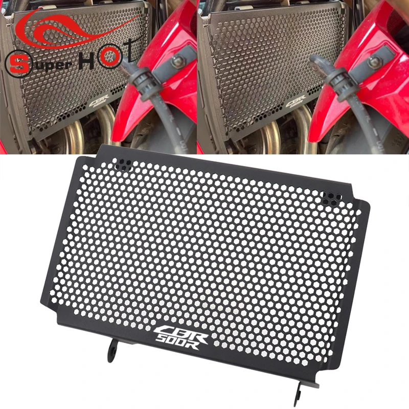 Motorcycle Accessories Stainless Steel Radiator Grille Guard Cover Protector for Honda CBR500R CBR 500R 2013-2019 2020 2021 2022