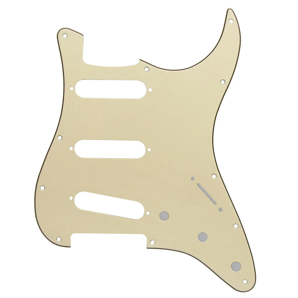 FLEOR SSS 11-Loch-Gitarren-Schlagbrett ST-Kratzplatte mit Schrauben für Gitarrenzubehör, 13 Farben zur Auswahl – Detail 33