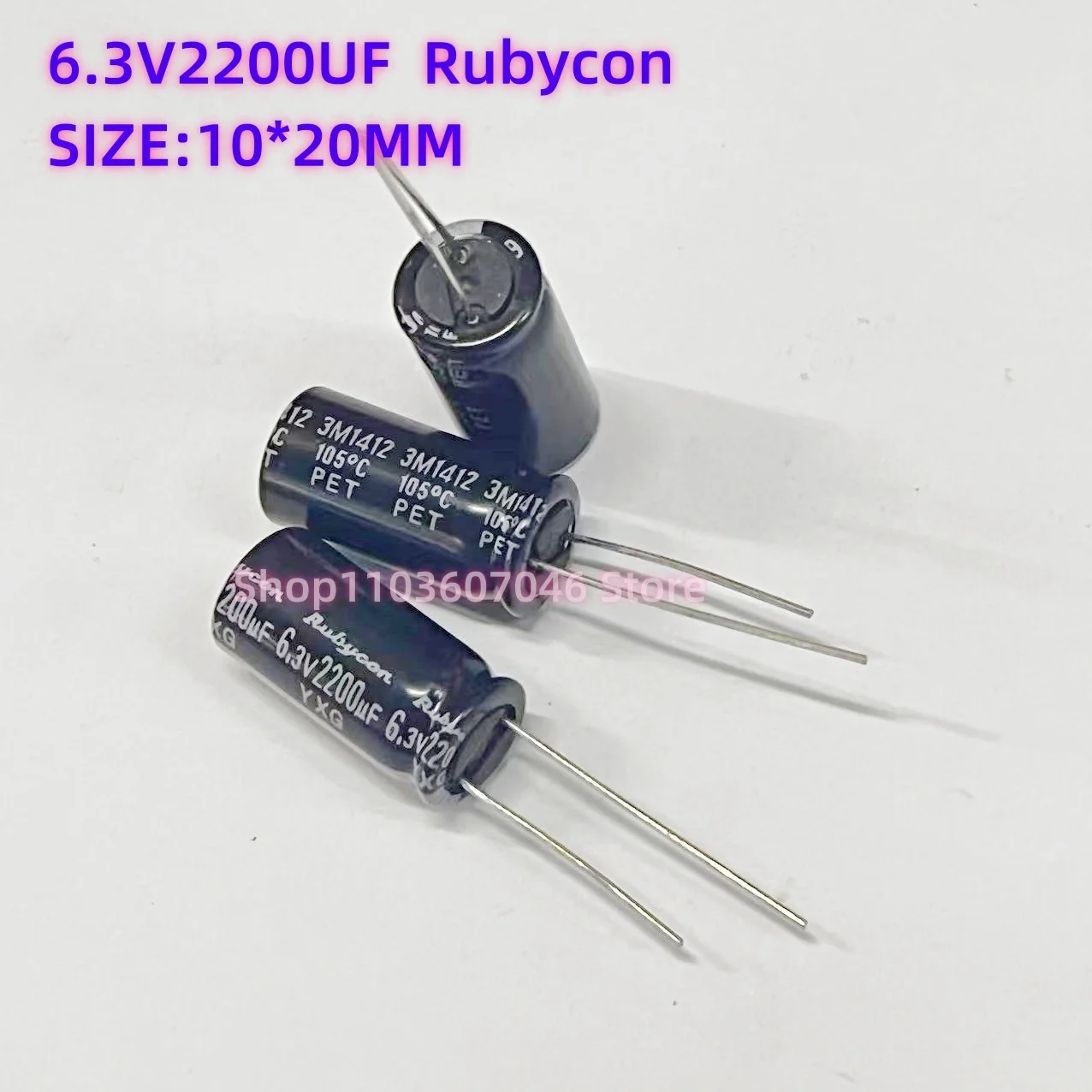 10 buah 2200UF 6.3V Rubycon electrolytic capacitor capacitor YXG