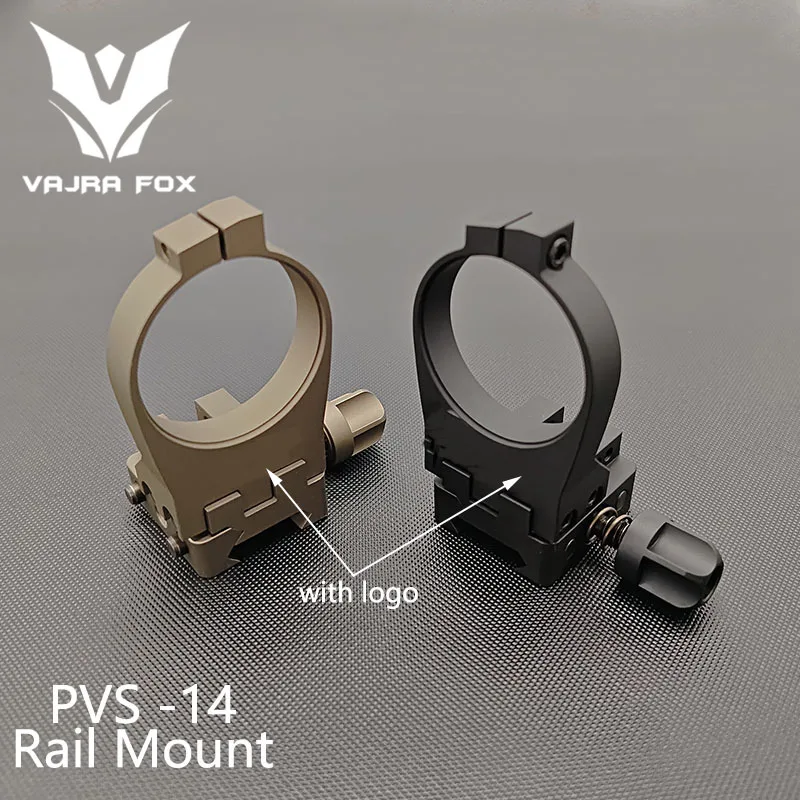 SOTAC Metal PVS-14 Quick-Connect Rail Mount DLOC-PVS Night Vision Ring Quick Release Mount Fit 20MM Rail Weapon Accessory